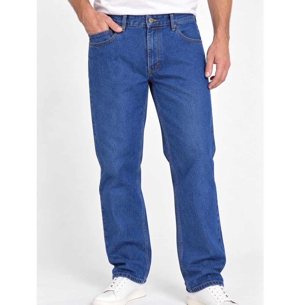LL Bean Classic Fit Jeans Men 40x34 Blue Stonewash Cotton Straight Leg DenimNWOT